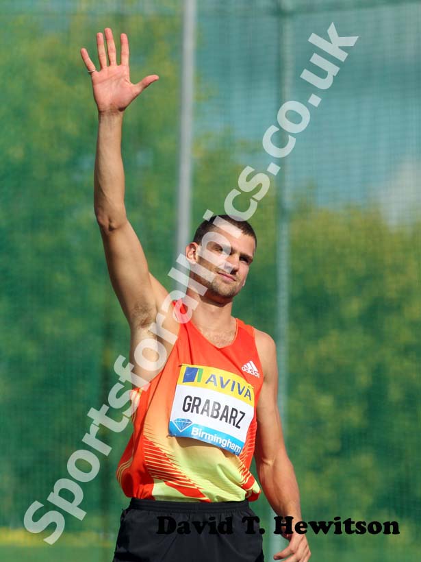 Robbie Grabarz, high jump, 2012 Samsung Diamond League, Birmingham.